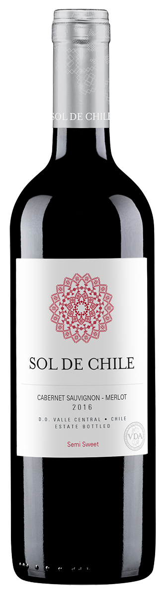 Sol De Chile Blend Cabernet Sauvignon - Merlot (semi sweet) - semi-sweet  wines, red – Bartex