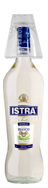 Istra Bianco Vermouth with a glass