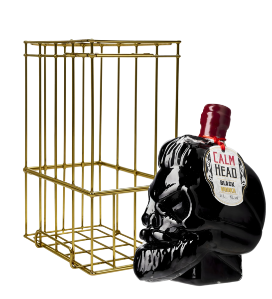 KOSZ METALOWY ZŁOTY 0,7