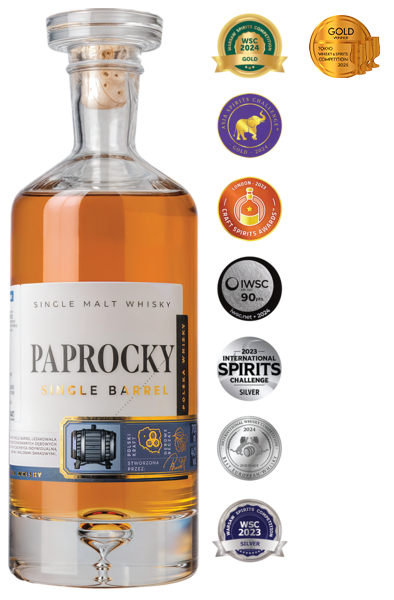 PAPROCKY Single Barrel Whisky 0,7L 40%