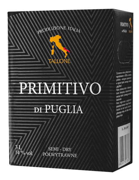 Vionelli Primitivo Di Puglia półwytrawne 3L